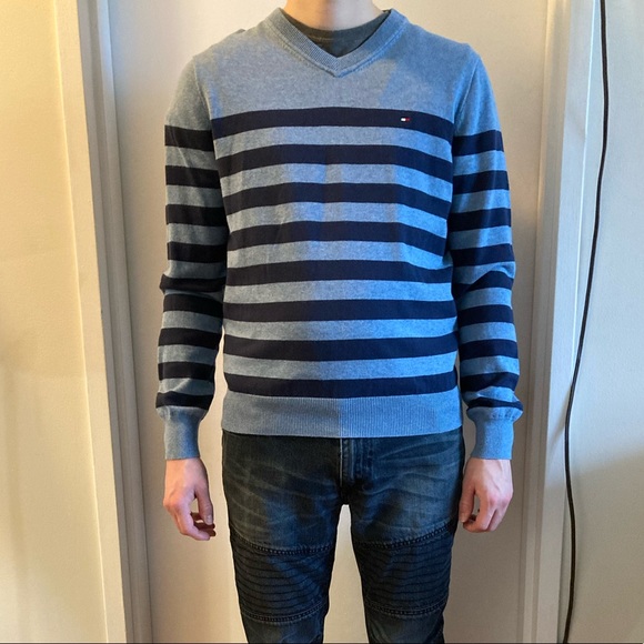 Blue striped Tommy Hilfiger sweater - Picture 3 of 6
